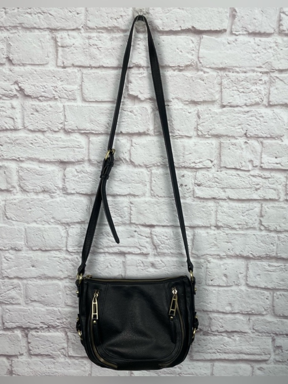 Black Britt Saddle Crossbody Bag - Anthropologie